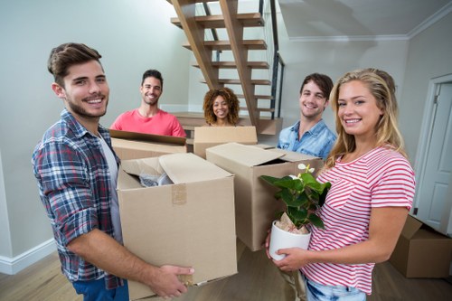Removal team helping with a home move in Bethnal Green