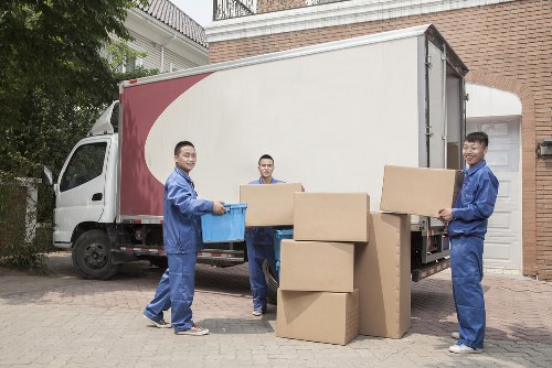 House movers preparing a local move in Bethnalgreen