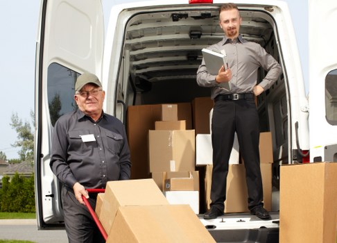 A recycling-focused van service in Bethnal Green with sorted items ready for recovery