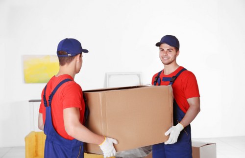 Organised moving area with tidy equipment and clear walkways