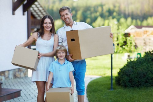 Van loading during a Bethnalgreen home or office move