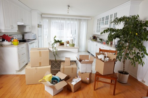 Careful packing for removals in Bethnalgreen with labelled moving boxes