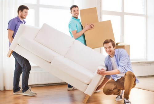 Removal team loading furniture for a Bethnalgreen relocation