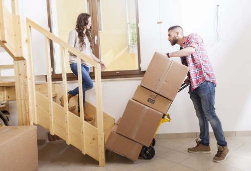 Local moving service operating in Bethnal Green streets and residential areas
