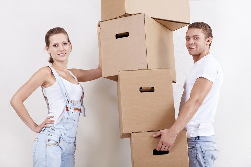 Movers loading household items in Bethnalgreen