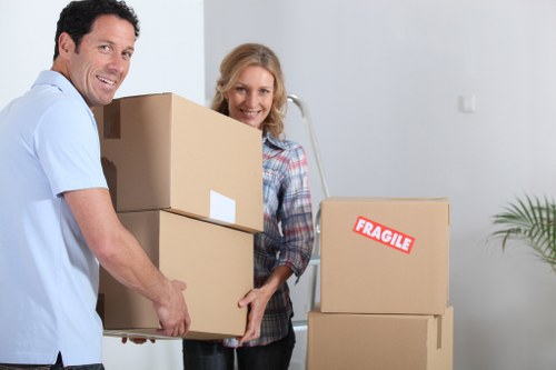 Packing and moving boxes for a house removal in Bethnal Green